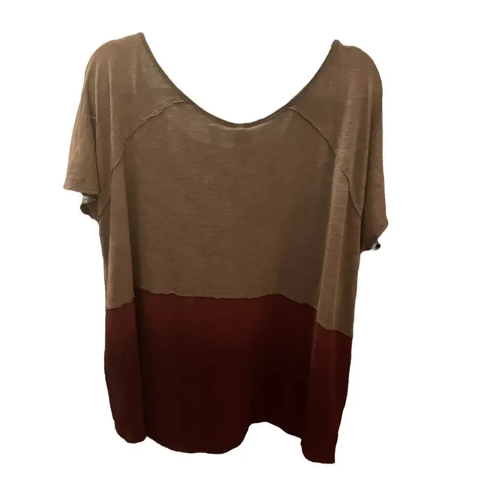 Free People We the Free Midnight Color Block Tee